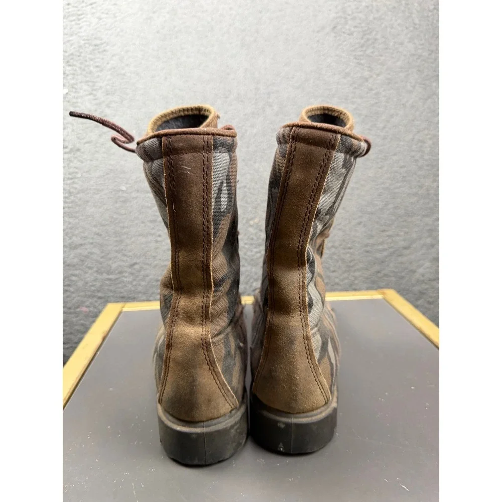 Vintage Camouflage Combat Boots Lace Up GORE-TEX Oil Resistant 7.5EE Made in USA